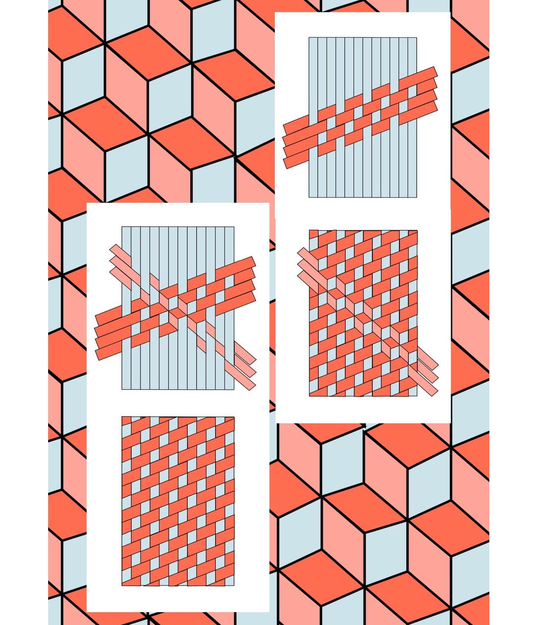 Paper deals weaving pattern