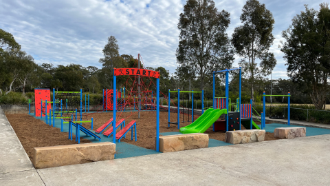 Woongarrah Oval Playspace - New Ninja Warrior Course 