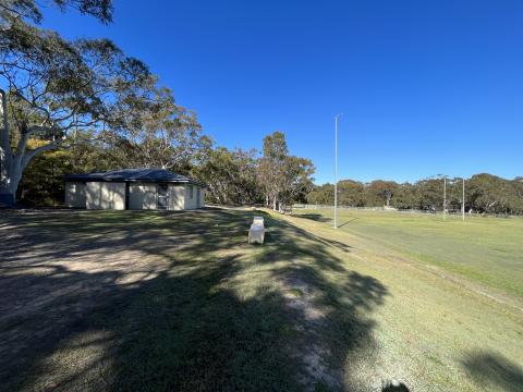 Buff Point Oval sportsground and building 