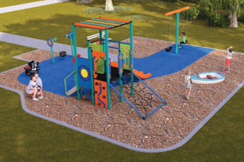 Apex Park, Bateau Bay playspace concept image