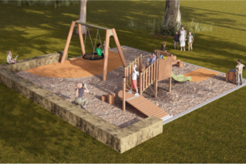 Arlington Reserve, Gorokan playspace concept image