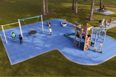 Kingfisher Reserve, Kingfisher Shores playspace concept image